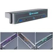Car Center Console USB Hub Multiport Fast Charging Station for Car