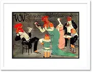 Ad Pezziol Vov Liqueur Padova Italy Rooster Framed Wall Art Print