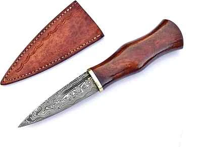 Handmade Hunting Knife Damascus Steel Knives Fixed Blade Knife With Sheath Gift