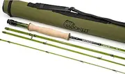 Moonlit 2wt Lunar S2-Glass Fiberglass Fly Fishing Rod (6' 8", 4 Piece, Olive) New 2025 Model