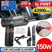 42000RPM 150W Car Handheld Vacuum Cleaner Cordless Wet Dry Air Duster Wireless
