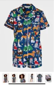 BNWT PETER ALEXANDER KAREN MABON XMAS DOGS SHORTIE SET SIZE XL