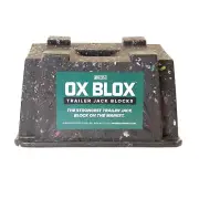 OX BLOX Heavy Duty Trailer Jack Block - Made in USA - Super Strong and Durabl...