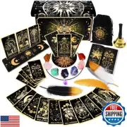78 Tarot Cards with Guidebook - Tarot Deck Gift Set with Tarot Cloth and Hold