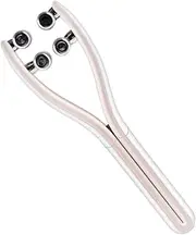 BESTYASH 1PC Face Roller Massager V Face Firming Tool for Skin Tightening Lifting Ergonomic Beauty Massager for Smooth Resilient Skin Portable Design Orange