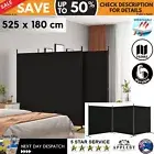 525x180 cm 3 Panel Room Divider Privacy Screen Partition Fabric Iron with Stand