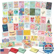 SandO 100 Assorted Cards for All Occasions Box Set - All Occasion Cards Assor