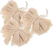 OSOLADY 3pcs Sisal Fiber Soap Exfoliating Net for Body Wash Facial Cleanser Quick Foaming Bath Scrubber