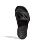 【ADIDAS 愛迪達】ALPHABOUNCE SLIDE 拖鞋 男鞋 女鞋 黑 運動拖鞋(B41720)