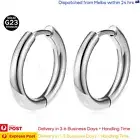 Titanium Huggie Hoop Earrings Nickel Free Hinged Sleeper for Sensitive Skin