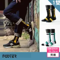 在飛比找momo購物網優惠-【FOOTER除臭襪】天生贏家運動氣墊襪-男款(ZH160L