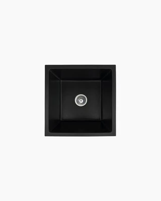 Small Granite Sink Black Stone Kitchen Laundry Undermount Trough 41CM