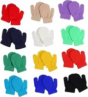 [ERINGOGO] Boys Knitted Gloves Winter Warm Acrylic Mittens Boys and Girls Gloves for Childrens Warm Touch Screen