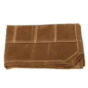 (Khaki)Waxed Canvas Knife Bag 7 Pocket Foldable Chef Knife Roll Bag LJ