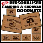 Personalised CARAVAN Christmas Gifts DOORMAT Funny Doormats Door Mat Home Gift
