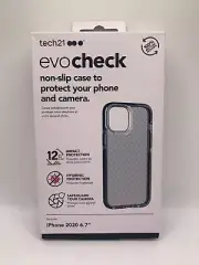 iPhone 2020 6.7 (iPhone 12 Pro Max) Tech21 Evo Check Non-Slip Impact Case-Smoke