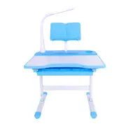 Adjustable Kids Desk and Chair Set with Study Lamp Ergonomic Study Table