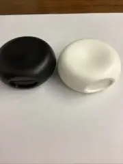 Tupperware Ergonomic Black & White Salt & Pepper Shakers 6435 NEW Very Small