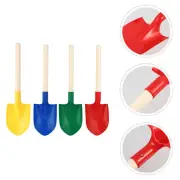 4 Pcs Wooden Sand Shovels Beach Toy for Children Digging Tools Plays