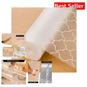 Non-Adhesive Waterproof Shelf Liner - Elegant Plaid Design, 23.6"x118"