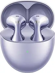 [HUAWEI] FreeBuds 6 Wireless Earbuds Bluetooth Earphones Noise Cancelling Curved in Ear Headphones Water Resistant AI Smart Volume Smart Charging, Simultaneous Interpretation Bone Conduction Purple