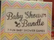 Baby Shower Bundle- 7 Fun Games ( Gender Neutral) Party Game Pack .Babyshower