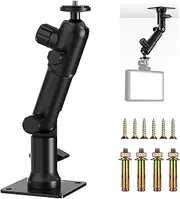 NEEWER 2.2 Inch Wall Ceiling Mount with Dual 360° Pan Base, 1/4" Ball Head, 10 Screws, Photography Studio Camera Wall Mount for Ring Video Light Strobe Flash Speedlite, Max Load 4.4lb/2kg, ST-WM3