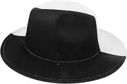 [WOFASHPURET] Color Block Hat Caps for Men Wool Jazz Hat Retro Jazz Hat Men Jazz Hat Outdoor Leisure Hat Mens Hat Wool Hat Vintage Jazz Hat Elderly Jazz Hat Middle Aged Elderly Hat Woolen