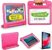 Official Cooper Dynamo iPad 9th Generation Case for Kids fits iPad 10.2, 8th, 7th Gen, Air 3, Pro 10.5 | Rugged, Lightweight, Kids Proof Case with Magic Handle & Stand, Pencil Holder (Pink)