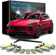 11pcs Car LED Interior Lights, For Porsche Macan 95B 2014 2015 2016 2017 2018 Dome Read Trunk Glove box License plate Lamp
