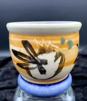 Unique Studio Pottery Cup/Candle Holder, Frog Valley Artisans, WV, Signed