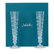 Juliska Amalia Boxed Flutes, Set of 2
