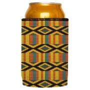 Ghana Kente Stubby Cooler - Standard