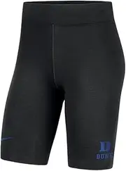 Nike Women's Duke Blue Devils Essential Bike Shorts (US, Alpha, Large, Regular, Regular, Black), Black, Large