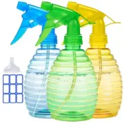 ✅ Spray Bottles - 3 Pack - Mist/Stream, Premium 16 Oz Empty Spray Bottles NEW Z5