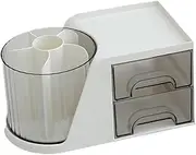 Garende 360° Rotating Desk Organizer Makeup Perfume Organizer Desk Storage Box Pen Holder for Bedroom