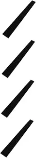 GOOHOCHY 4pcs Guitar Fingerboard Replacements Ebony Wood Fretboard for Acoustic and Folk Guitars