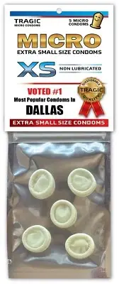 Dallas SMALL MINI CONDOMS - Texas Gag Joke Xmas Stocking Stuffer Bachelor Party