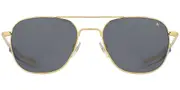 American Optical ORIGINAL PILOT Polarized 1GYNP Men's Sunglasses Gold Size 52