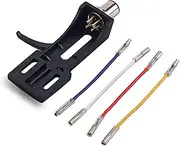 Phonon Headshell Metal Mount with Wires Precision Phonograph Turntable Parts Maintenance Kit Audio Sounds Musician Gifts