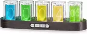 Cadmos Nixie Tube Clock.Glow Tubes Analog Clock.Creative Imitation Wood Grain