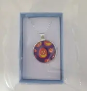 Mini Jack-o-Lantern Pumpkin Halloween Necklace