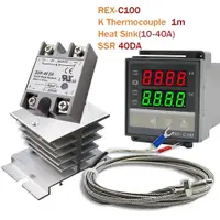 在飛比找蝦皮購物優惠-數字 PID 溫度控制器恆溫器 REX-C100 + Max