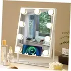 VANITII Vanity Mirror with Lights Hollywood 9 Bulb-speaker+wireless Charger
