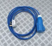 5 METRE 13 AMP 230V PLUG to 16 AMP MAINS HOOK-UP SOCKET plug in caravan at home
