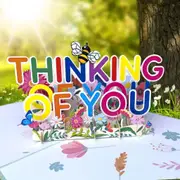 THINK OF YOU Spring Gardens 3D Pop Up Card
