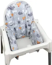 Inflatable Cushion Inner Cover for IKEA Antilop Highchair Cotton Grey Cover Only
