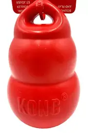 KONG Bounzer Classic Shape Medium Tug Bounce & Fetch Dog Toy 6x4"