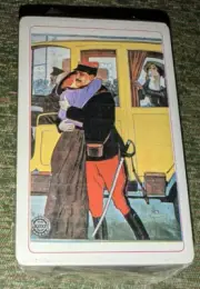 Vintage Achille Luciano Mauzan Senza Titolo Painting Playing Cards Deck