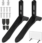 TV Base Pedestal Feet with Screws Universal TV Stand Table Top Replacement Television Mount Legs for Most 32-65”LCD LED Plasma Flat Screen Easy to Install